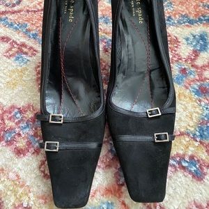 Kate Spade New Black Suede Heels - SZ 10B